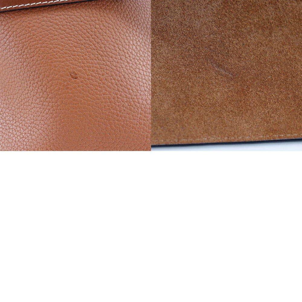 LOEWE Shoulder Bag 319.41.R65 leather Brown Women Used Authentic