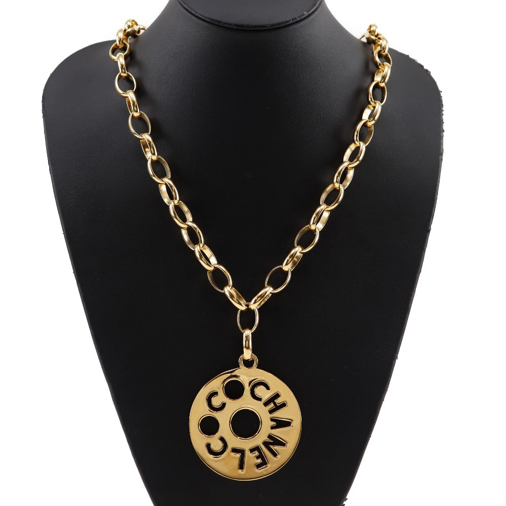 CHANEL Necklace Plated Gold gold Women Used Authentic