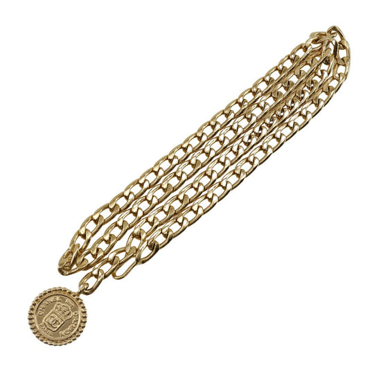 CHANEL belt Plated Gold gold Chain belt Women Used Authentic