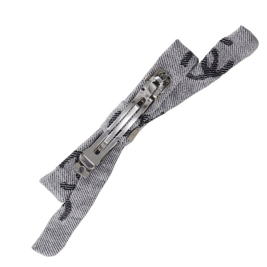 CHANEL Valletta cotton gray Women Used Authentic