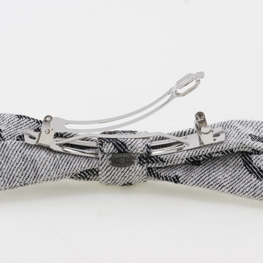 CHANEL Valletta cotton gray Women Used Authentic