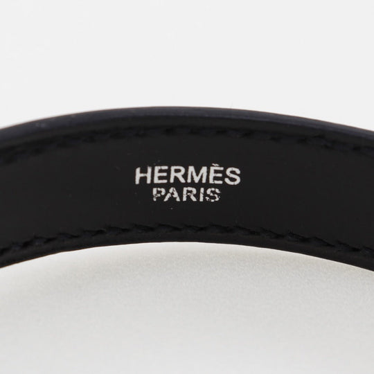 HERMES bracelet Metal, Leather black Women S Used Authentic