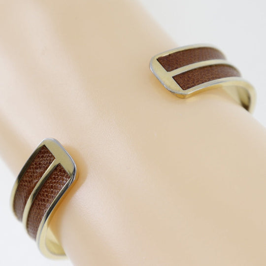 LOEWE Bangle Plated Gold gold Bangle Women Used Authentic