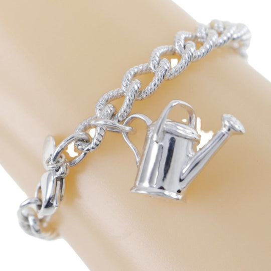 TIFFANY&Co. bracelet Silver925 Silver house design pot charm watering can Women Used Authentic