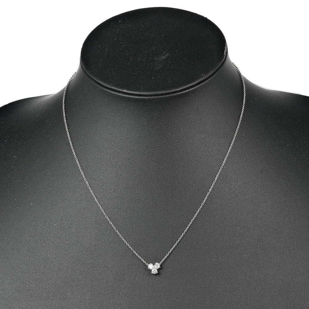 TIFFANY&Co. Necklace Pt950Platinum, Diamond Silver Aria