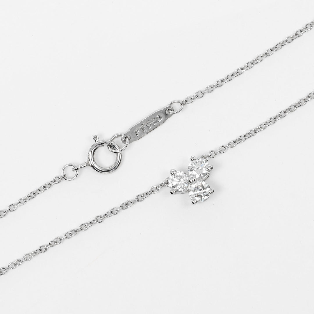 TIFFANY&Co. Necklace Pt950Platinum, Diamond Silver Aria