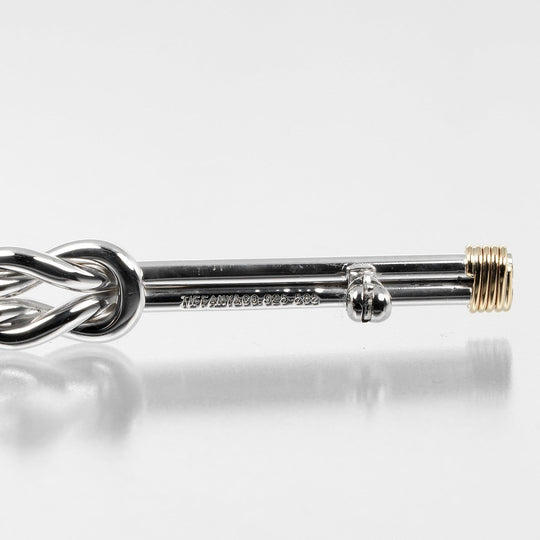 TIFFANY&Co. Brooch Silver925, K14 Gold Silver vintage knot Women Used Authentic