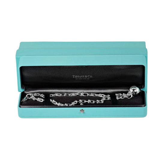 TIFFANY&Co. bracelet Silver925 Silver hardware small wrap Women Used Authentic