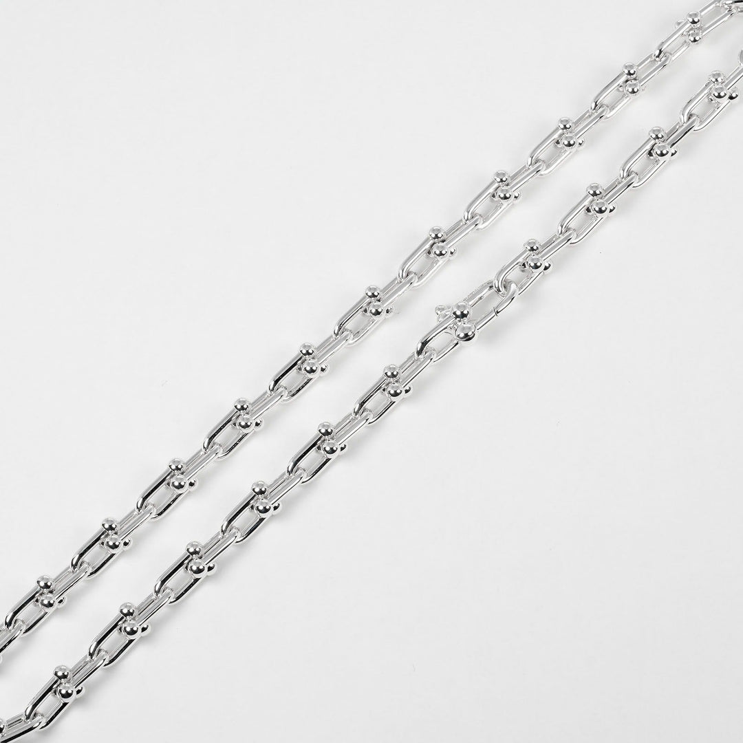 TIFFANY&Co. bracelet Silver925 Silver hardware small wrap Women Used Authentic