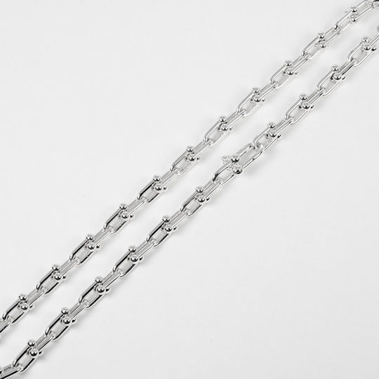 TIFFANY&Co. bracelet Silver925 Silver hardware small wrap Women Used Authentic
