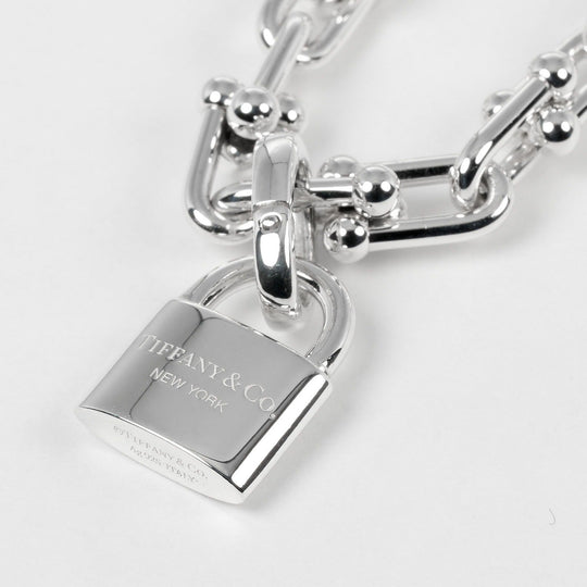 TIFFANY&Co. bracelet Silver925 Silver hardware small wrap Women Used Authentic