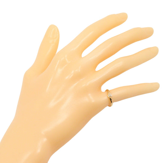 TASAKI Ring K18 Yellow Gold, Diamond gold Women Used Authentic