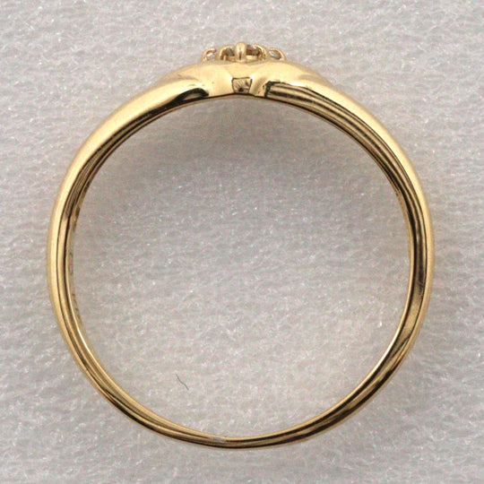 TASAKI Ring K18 Yellow Gold, Diamond gold Women Used Authentic