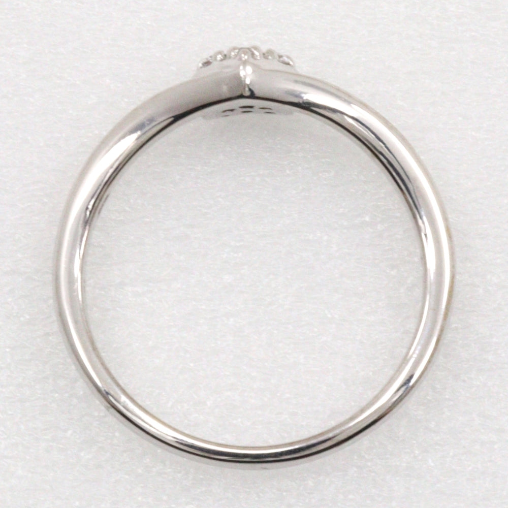 Samantha Tiara Ring K18 White Gold, Diamond Silver Women Used Authentic