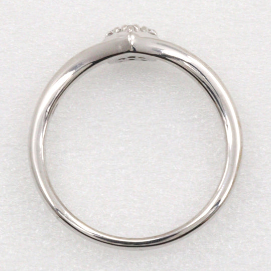 Samantha Tiara Ring K18 White Gold, Diamond Silver Women Used Authentic
