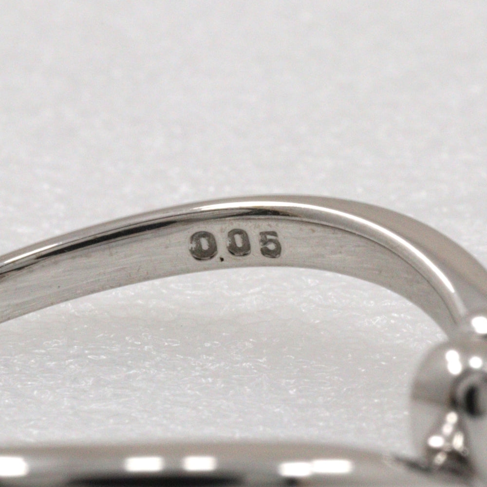 Samantha Tiara Ring K18 White Gold, Diamond Silver Women Used Authentic