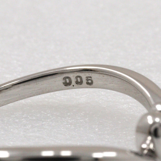 Samantha Tiara Ring K18 White Gold, Diamond Silver Women Used Authentic
