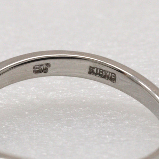 Samantha Tiara Ring K18 White Gold, Diamond Silver Women Used Authentic