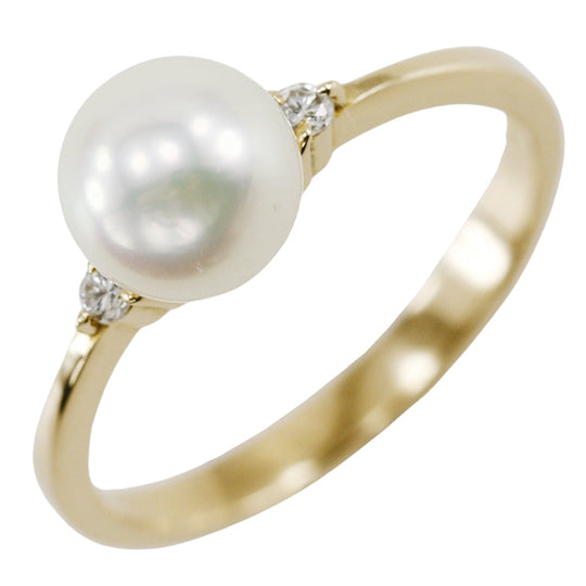 TASAKI Ring K18 Yellow Gold, Pearl gold Pearl Women Used Authentic