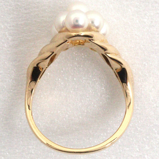 TASAKI Ring K18 Yellow Gold, Pearl gold Women Used Authentic