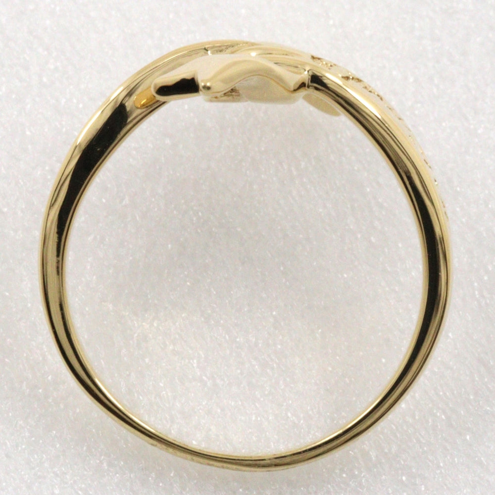 MIKIMOTO Ring K18 yellow gold gold Women Used Authentic