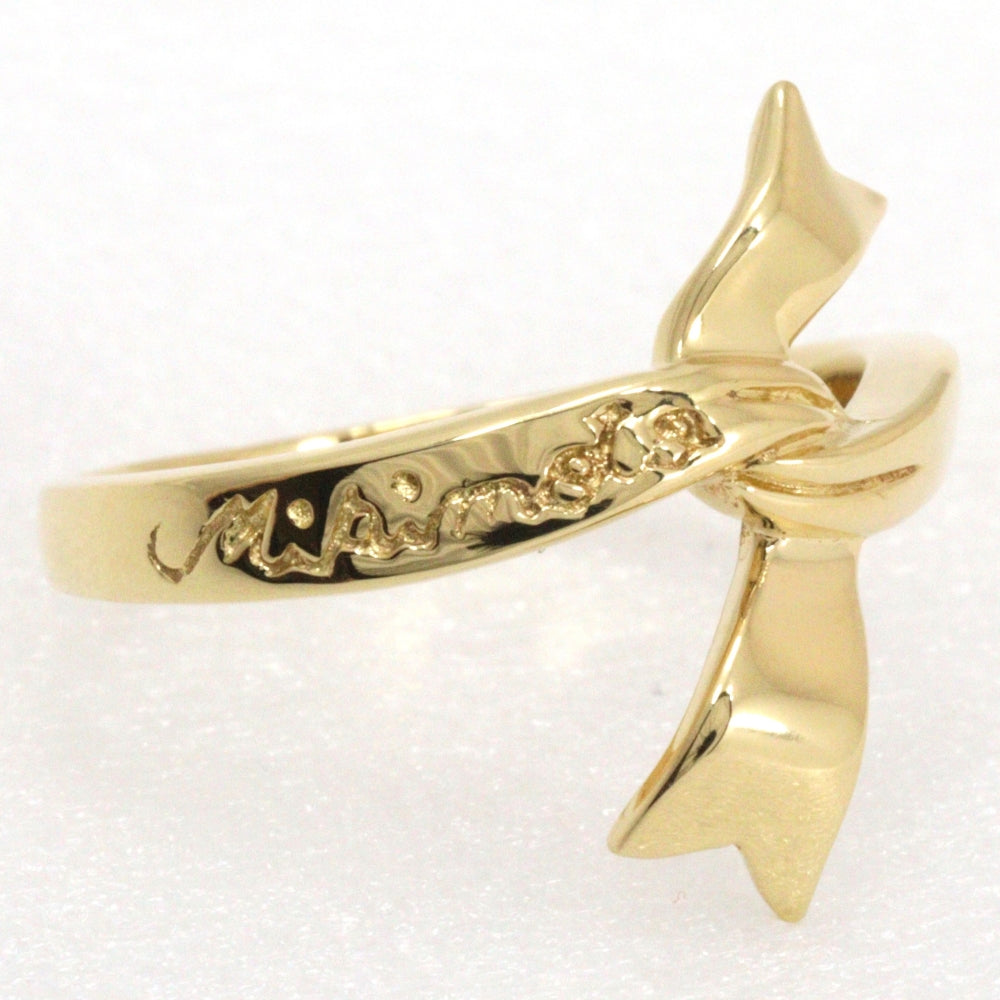 MIKIMOTO Ring K18 yellow gold gold Women Used Authentic
