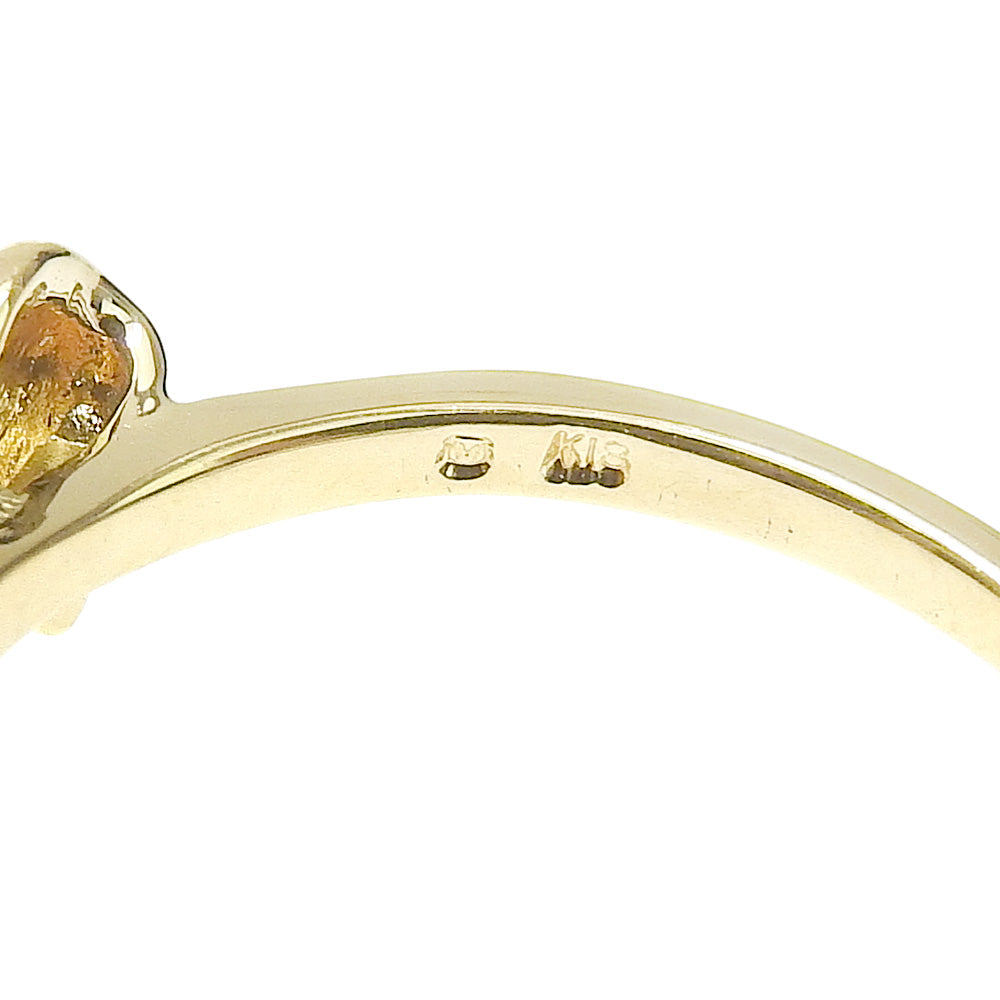 MIKIMOTO Ring K18 yellow gold gold Two set Women Used Authentic