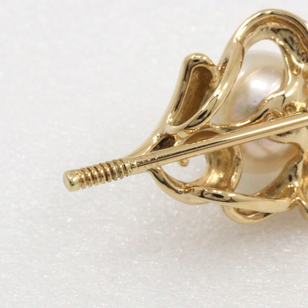 TASAKI Brooch K18 Yellow Gold, Pearl gold Necklace top Pearl Women Used Authentic