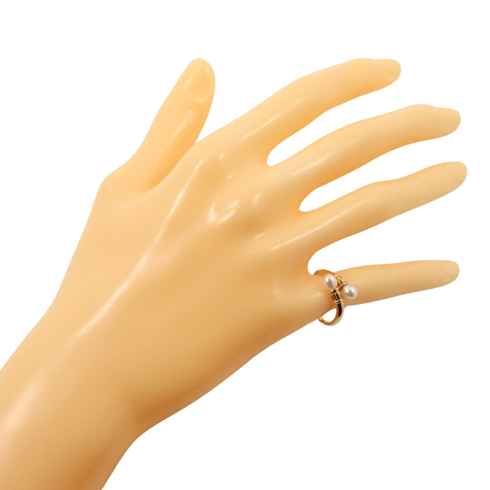TASAKI Ring K18 Yellow Gold, Pearl gold Women Used Authentic