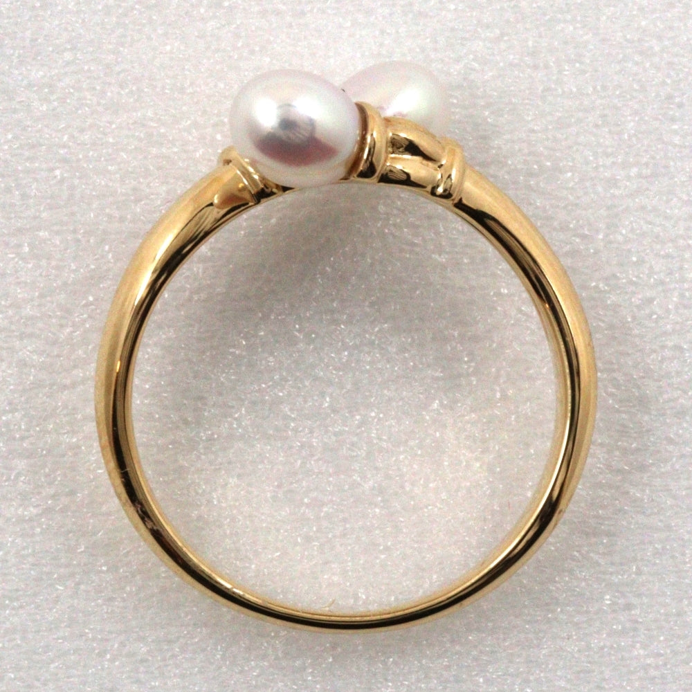 TASAKI Ring K18 Yellow Gold, Pearl gold Women Used Authentic