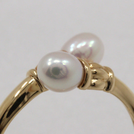 TASAKI Ring K18 Yellow Gold, Pearl gold Women Used Authentic