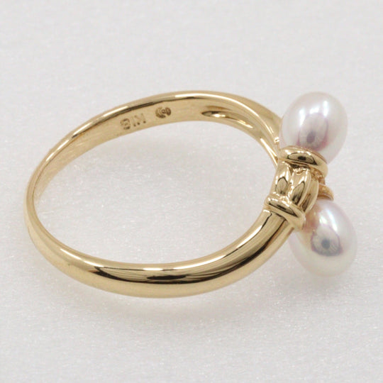 TASAKI Ring K18 Yellow Gold, Pearl gold Women Used Authentic