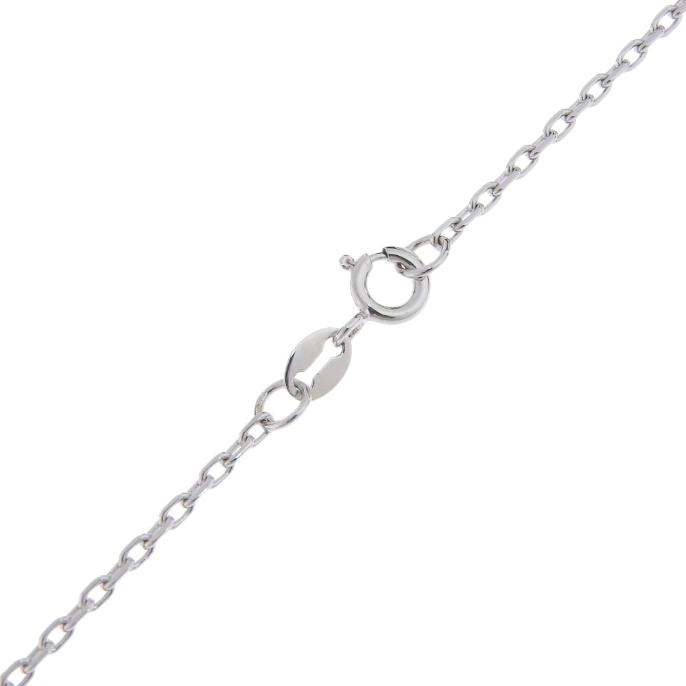BVLGARI Necklace K18 White Gold, Diamond Silver Crystal of snow Snowflake Women Used Authentic