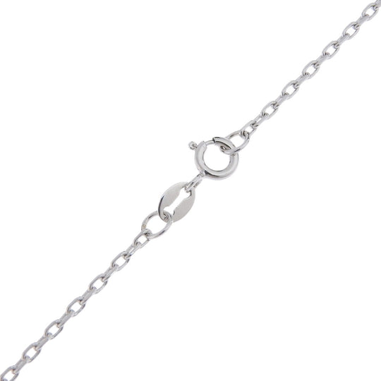 BVLGARI Necklace K18 White Gold, Diamond Silver Crystal of snow Snowflake Women Used Authentic