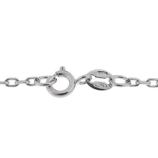 BVLGARI Necklace K18 White Gold, Diamond Silver Crystal of snow Snowflake Women Used Authentic