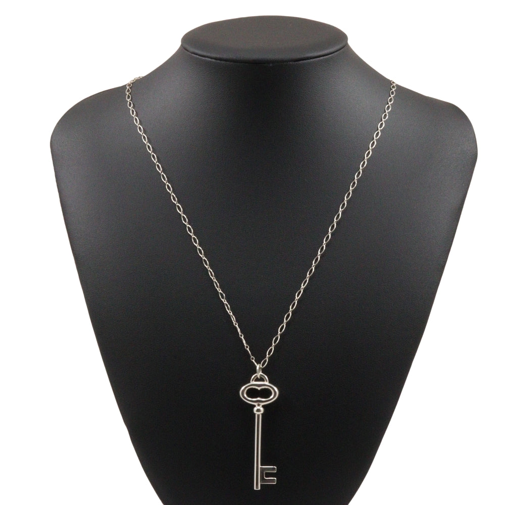 TIFFANY&Co. Necklace Silver925 Silver Key Pendant Women Used Authentic