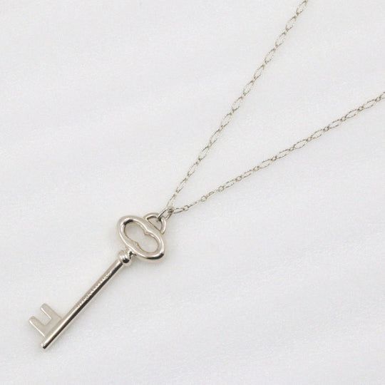 TIFFANY&Co. Necklace Silver925 Silver Key Pendant Women Used Authentic