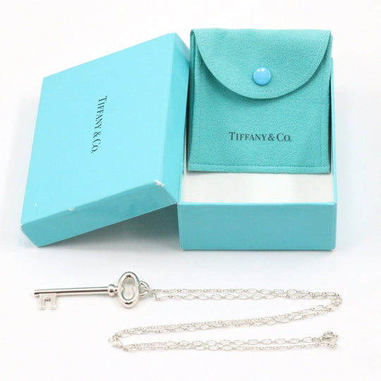 TIFFANY&Co. Necklace Silver925 Silver Key Pendant Women Used Authentic