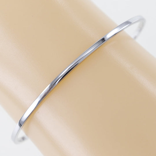 GUCCI Bangle K18 White Gold, Diamond Silver GG running Women 17 Used Authentic