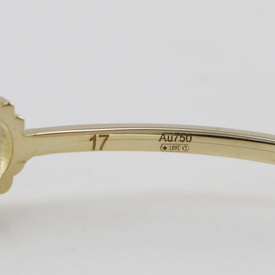 GUCCI Bangle K18 Yellow Gold, Diamond gold GG running Women 17 Used Authentic