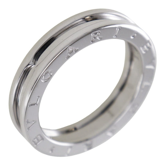 BVLGARI Ring K18 white gold Silver Be zero one B-zero1 mens 62 Used Authentic