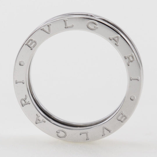 BVLGARI Ring K18 white gold Silver Be zero one B-zero1 mens 62 Used Authentic
