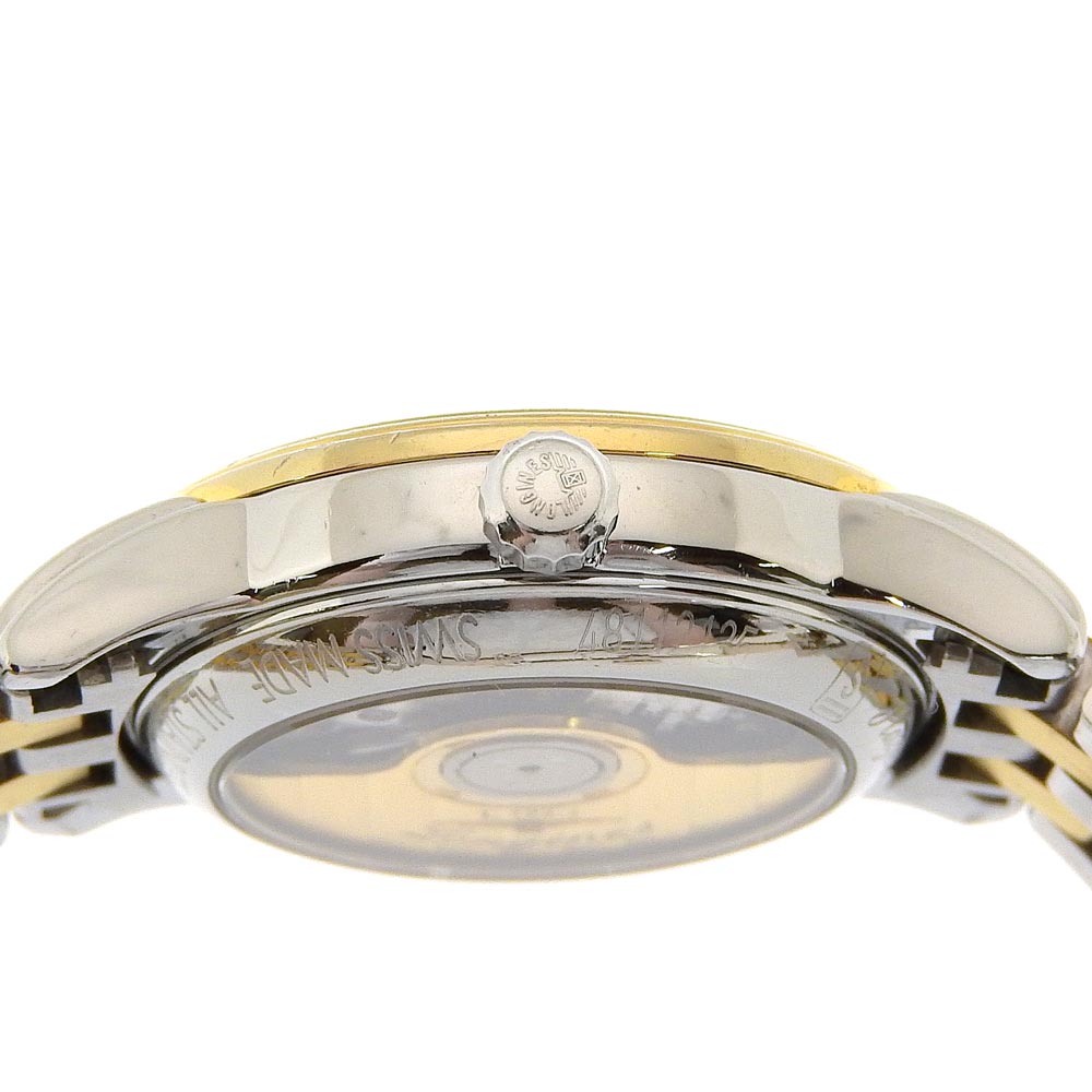 LONGINES Watches Mechanical Automatic L4.274.3 Stainless Steel gold cal.592.2 Combi Back Schedule White dial Women Used Authentic