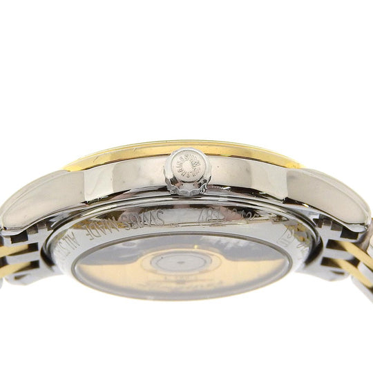 LONGINES Watches Mechanical Automatic L4.274.3 Stainless Steel gold cal.592.2 Combi Back Schedule White dial Women Used Authentic