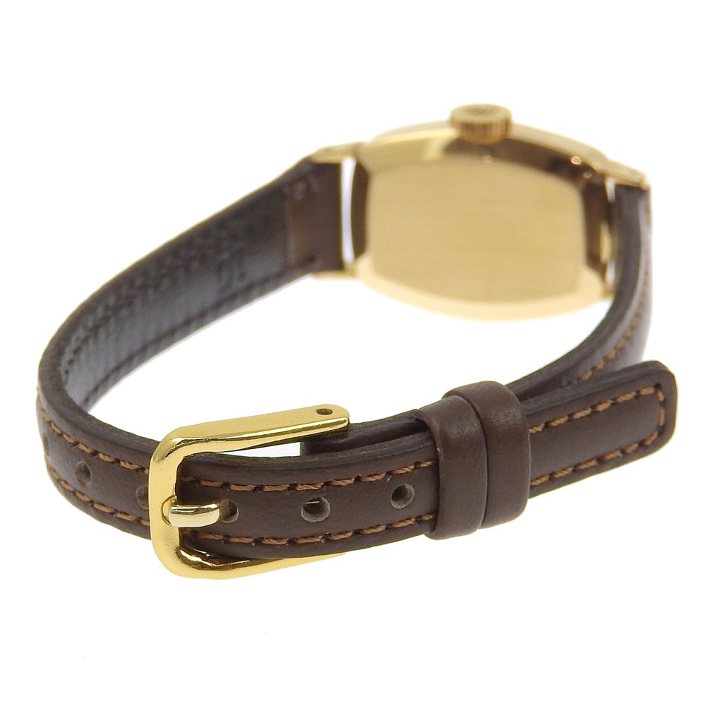 ROLEX Watches Hand Winding 2648 K18 Yellow Gold, Leather gold cal.1400 Precision gold dial Women Used Authentic