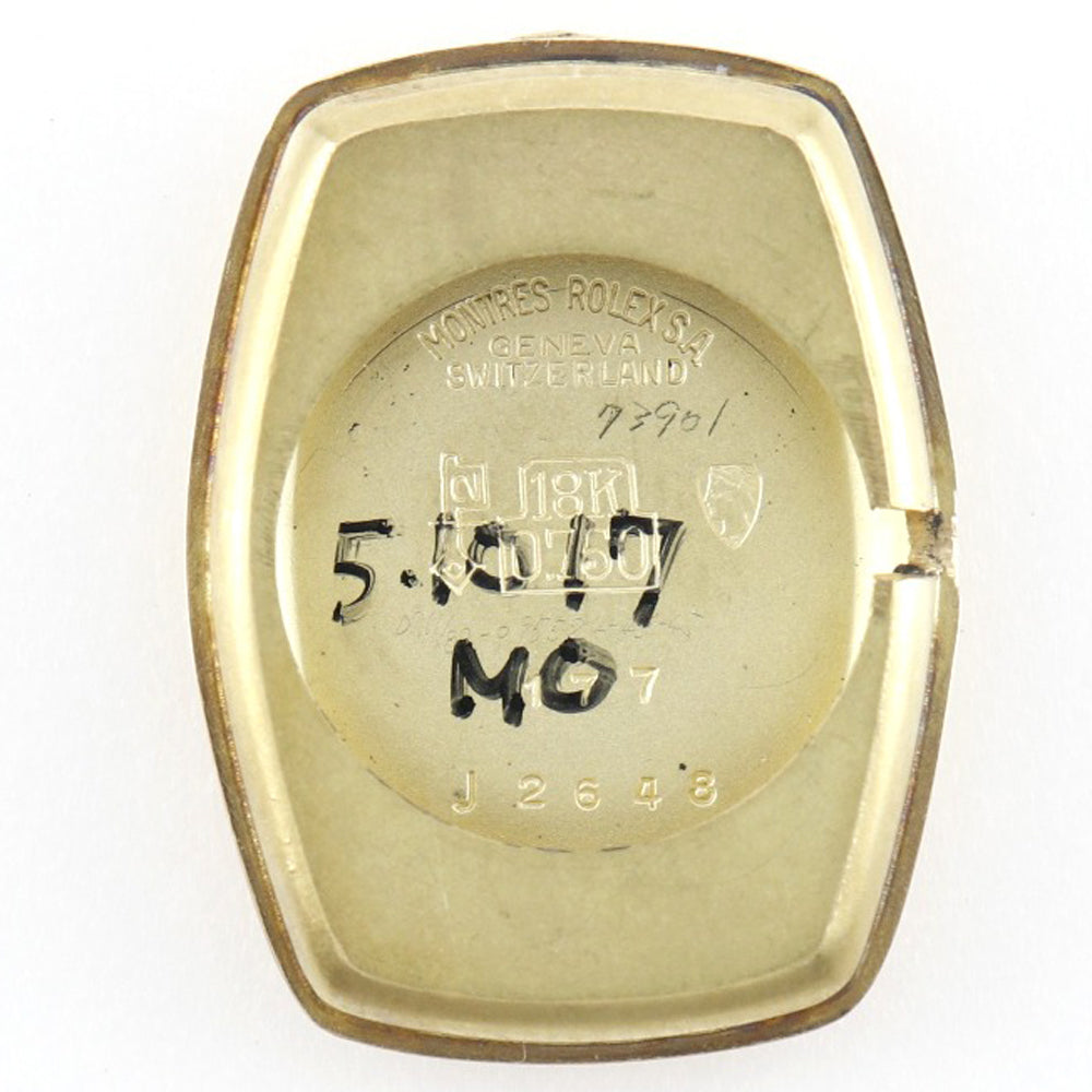 ROLEX Watches Hand Winding 2648 K18 Yellow Gold, Leather gold cal.1400 Precision gold dial Women Used Authentic