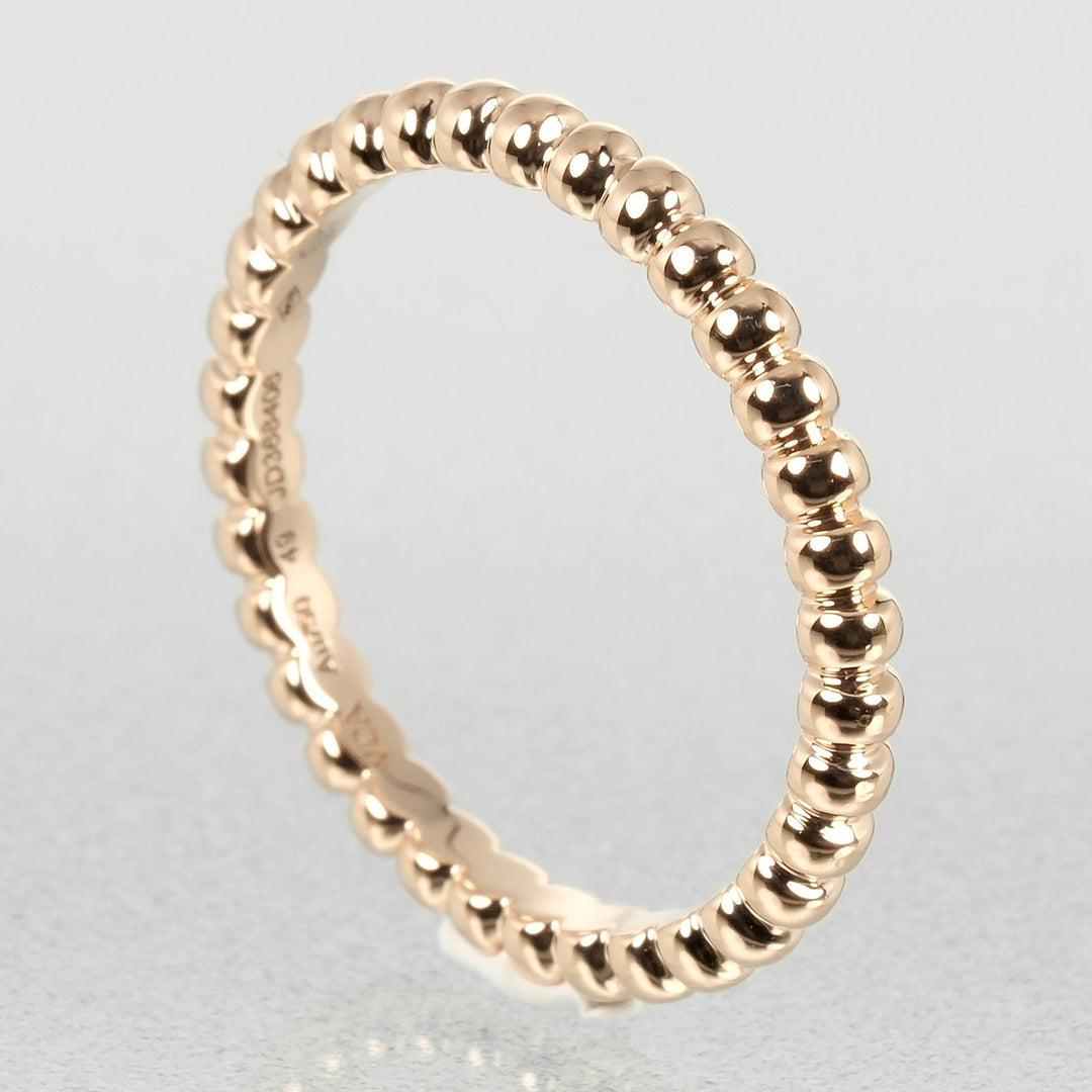 Van Cleef & Arpels Ring K18 Pink Gold Pink gold Perrelet Small Women Used Authentic