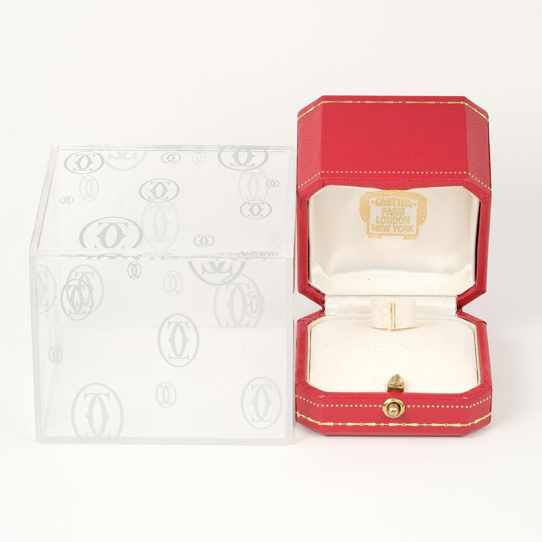 CARTIER Ring K18 white gold White gold Christmas 2000 2C Happy Birthday Women Used Authentic