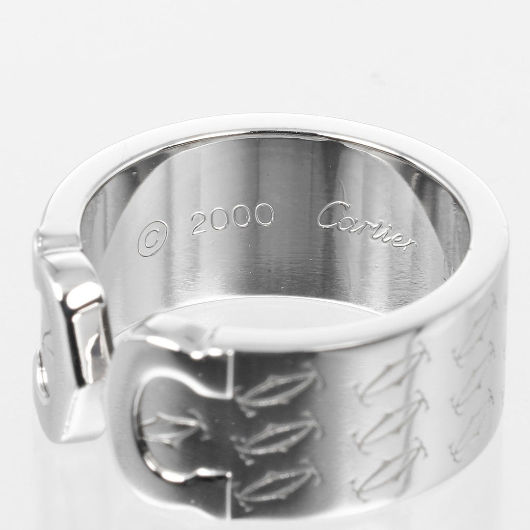 CARTIER Ring K18 white gold White gold Christmas 2000 2C Happy Birthday Women Used Authentic