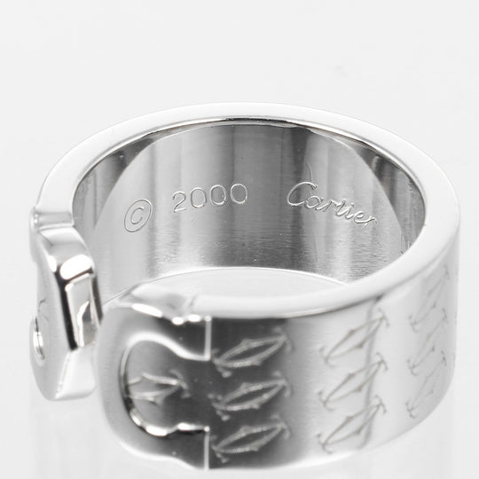 CARTIER Ring K18 white gold White gold Christmas 2000 2C Happy Birthday Women Used Authentic